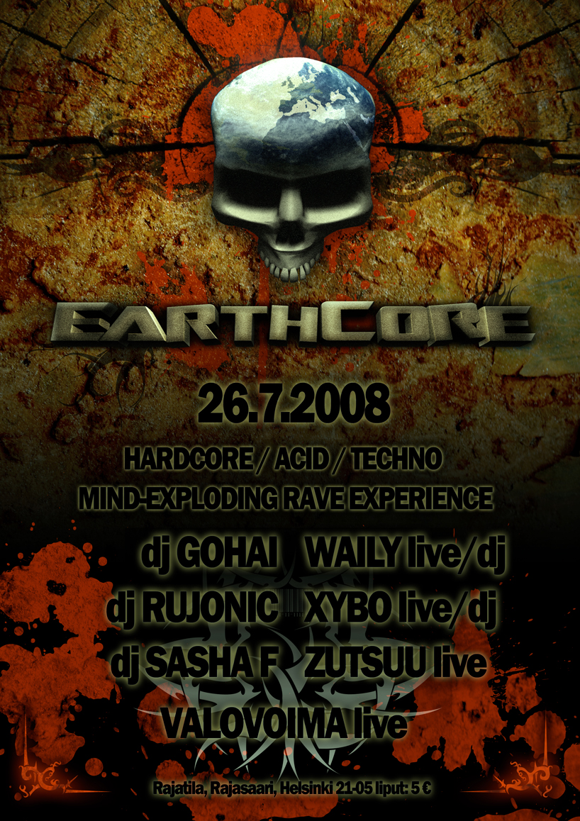 26.07.2008 Earthcore @ Squat Rajatila, Helsinki (FI)